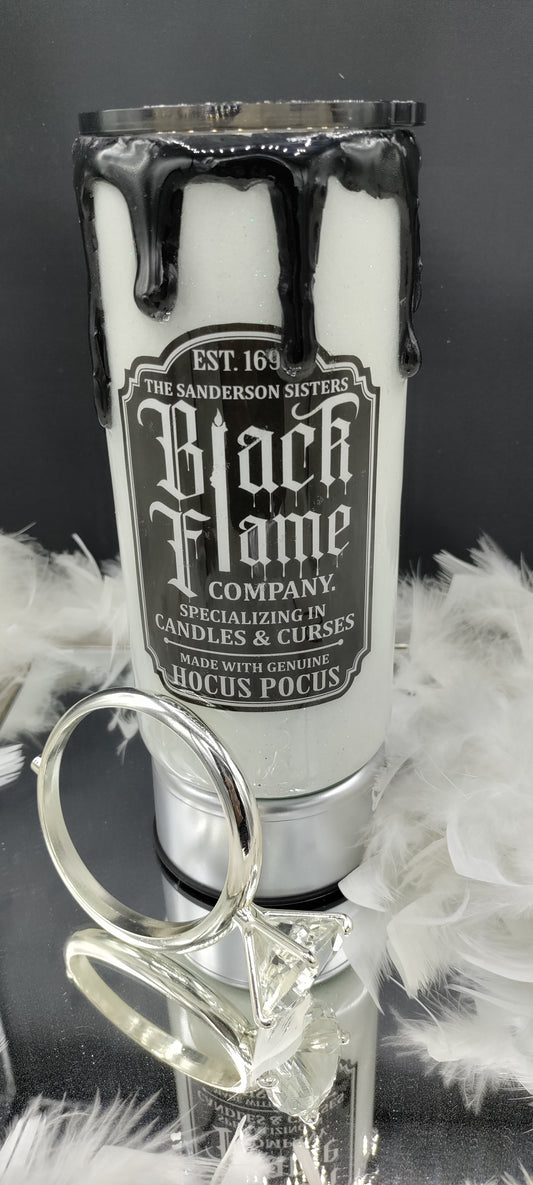 20oz Black Flame Candle Company Tumbler / Made to Order / Personalized