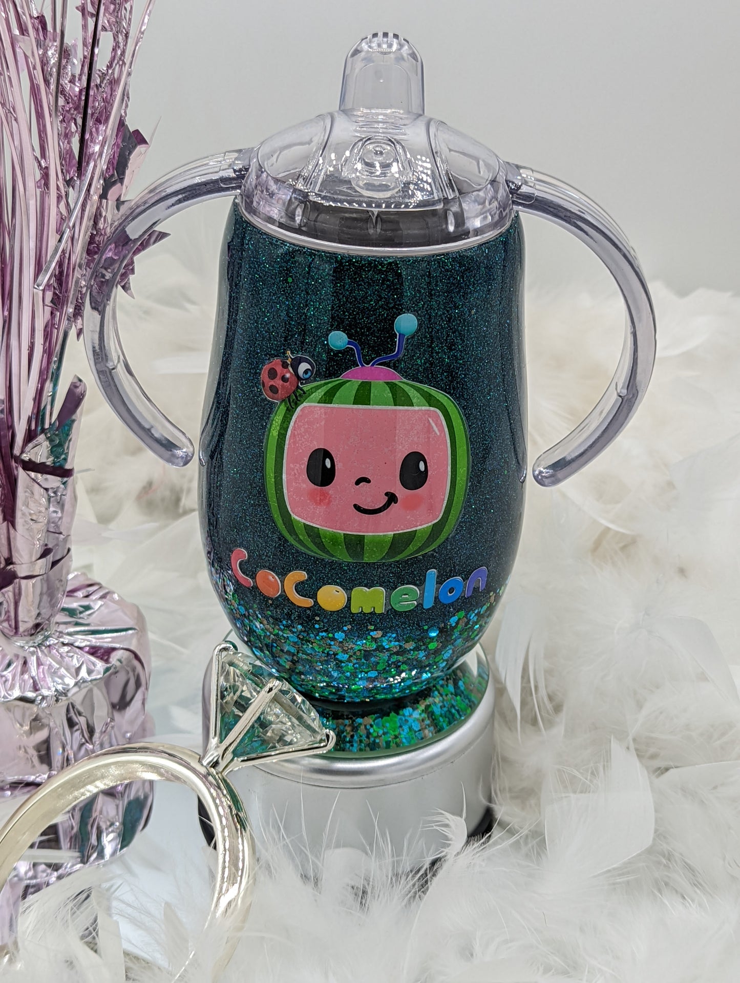 14oz. Cocomelon Sippy Cup Tumbler / Made to Order / Personalized