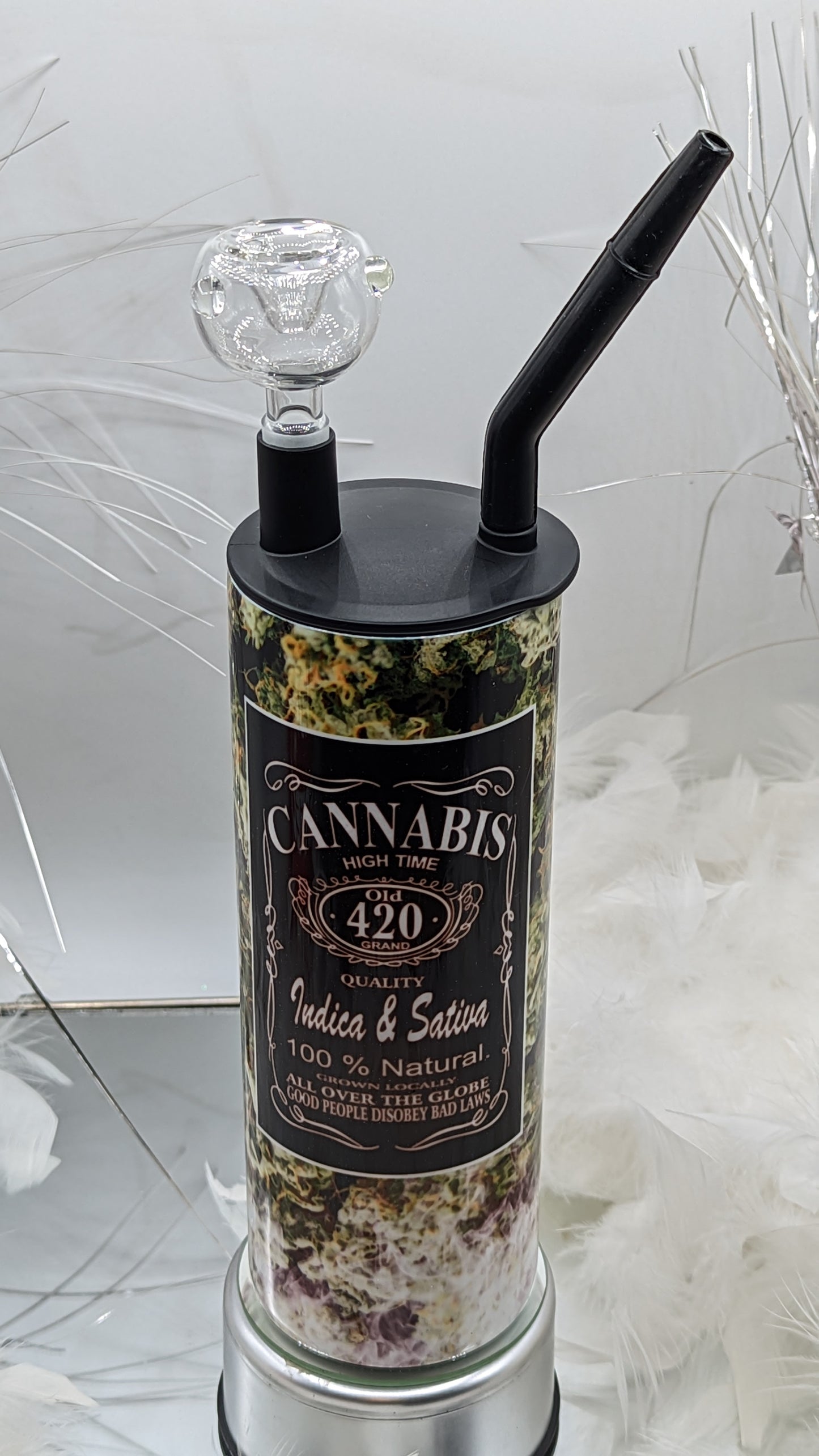 20oz. Skinny Cold Smoke Cannabis Hookah Tumbler/ Sublimation